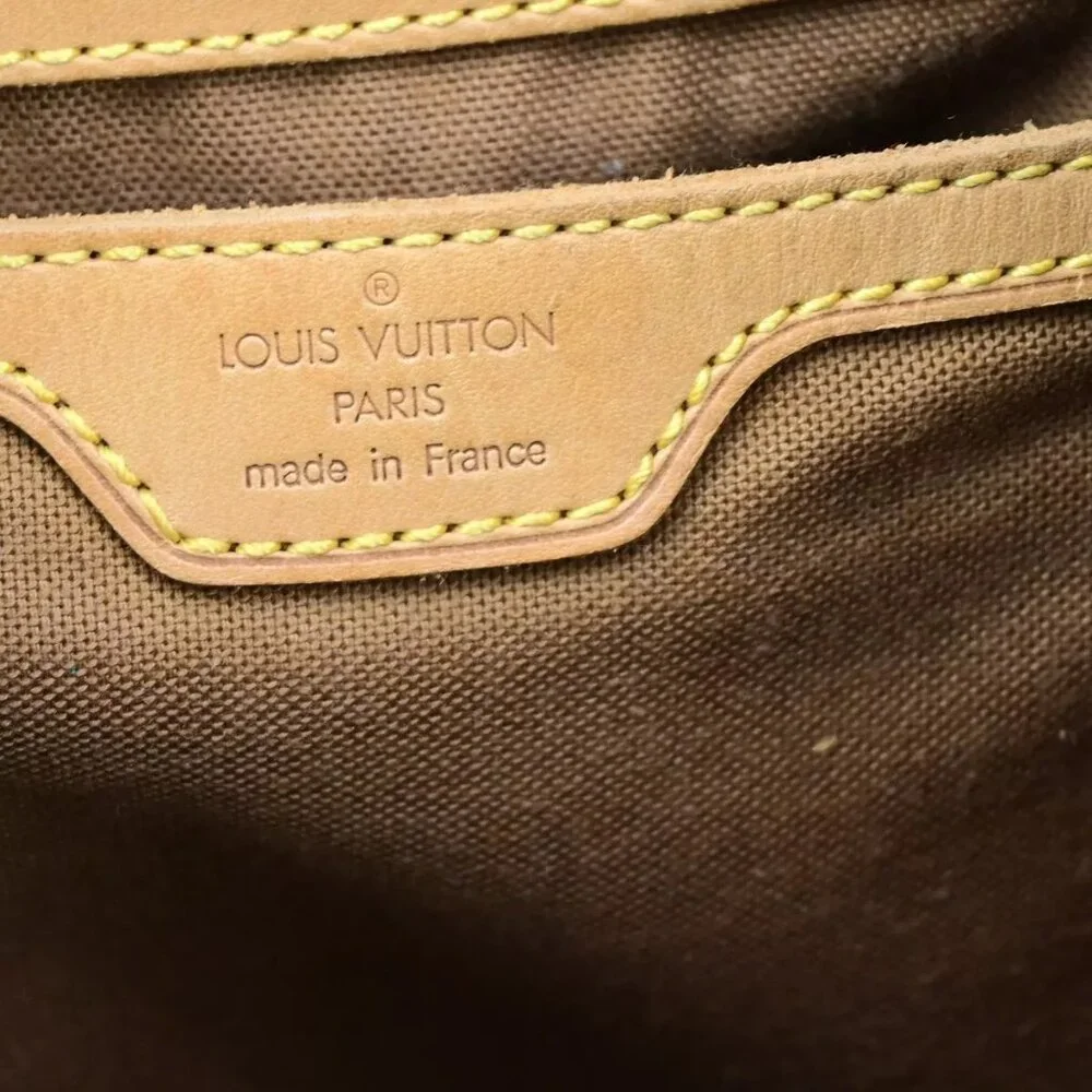 LOUIS VUITTON Montsouris GM Backpack Bag Monogram Leather Brown M51135 85ED205